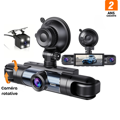 Dashcam 4K DX6 – Triple caméra Ultra HD