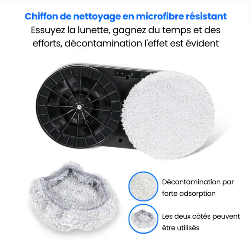 Lot de 12 Lingettes Microfibre Ultra-Absorbantes pour Robot Lave-Vitre