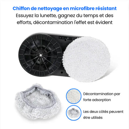 Lot de 12 Lingettes Microfibre Ultra-Absorbantes pour Robot Lave-Vitre