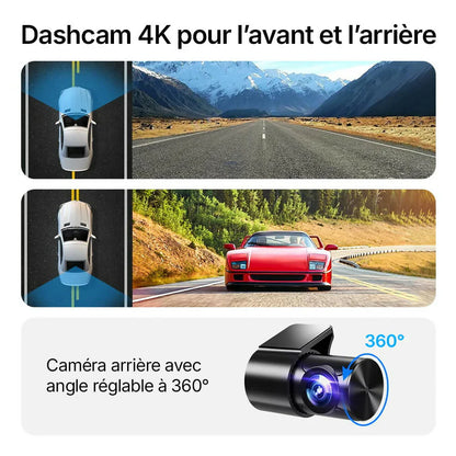 Dashcam 4K DX6 – Triple caméra Ultra HD
