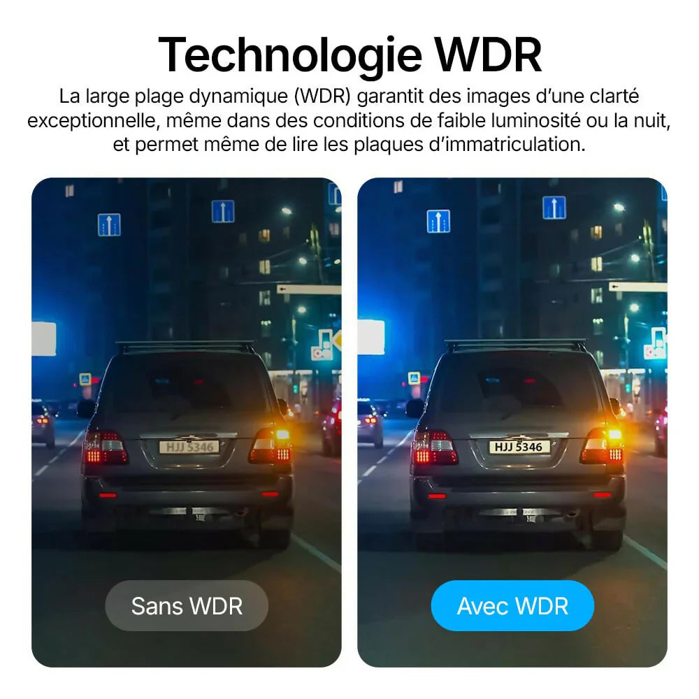 Dashcam 4K DX6 – Triple caméra Ultra HD